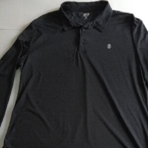 Men's Black Izod Golf Long Sleeve Polo Shirt Size‎ XXL